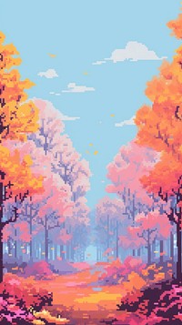 Autumn forest with wildflower backgrounds outdoors nature. AI generated Image by rawpixel.