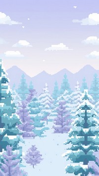 Forest with winter pastel backgrounds landscape outdoors. AI generated Image by rawpixel.