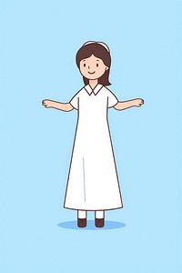 Nurse cartoon happiness portrait. AI generated Image by rawpixel.