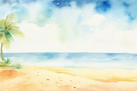 Summer sand beach and bokeh sun light backgrounds outdoors nature. AI generated Image by rawpixel.