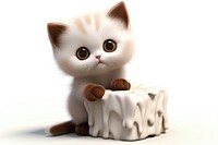 Kitten mammal animal white. AI generated Image by rawpixel.
