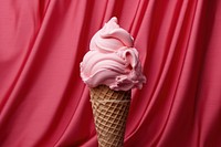 Cream dessert food red. AI generated Image by rawpixel.