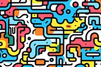 Abstract doodles backgrounds graphics pattern. AI generated Image by rawpixel.