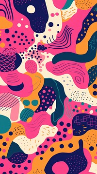 Vibrant berry pattern abstract graphics art. AI generated Image by rawpixel.