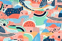 Vibrant melon pattern abstract art backgrounds. AI generated Image by rawpixel.