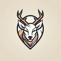 Deer logo animal mammal. 