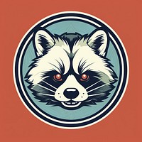 Racoon logo mammal pet. AI generated Image by rawpixel.