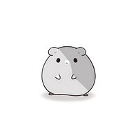 Gray hamster mammal animal rodent. AI generated Image by rawpixel.