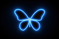 Butterfly light neon nature. AI generated Image by rawpixel.
