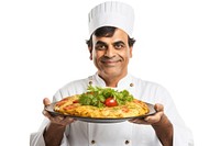 Ros omelette holding pizza adult. AI generated Image by rawpixel.