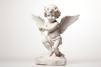 Cupid clay statue art figurine angel white. AI generated Image by rawpixel.