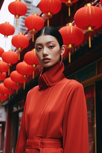 Women dressed in modern chinatown items portrait fashion adult. AI generated Image by rawpixel.
