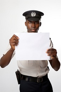 A african police men portrait adult paper. AI generated Image by rawpixel.