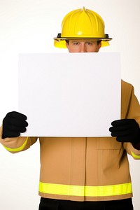 A fireman portrait holding hardhat. AI generated Image by rawpixel.