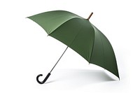 Green umbrella white background protection sheltering. AI generated Image by rawpixel.