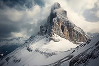 A Monte Perdido nature mountain outdoors. AI generated Image by rawpixel.