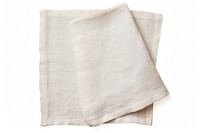 Natural linen napkin in a neutral shade textile white white background. AI generated Image by rawpixel.