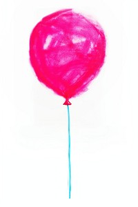 Pink balloon drawing candy white background. AI generated Image by rawpixel.