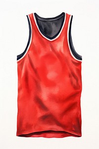 Basketball Jersey red and black sportswear outerwear clothing. AI generated Image by rawpixel.