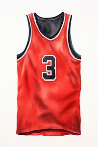 Basketball Jersey red and black jersey competition sportswear. AI generated Image by rawpixel.