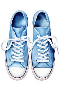 Gumshoes footwear white blue. 