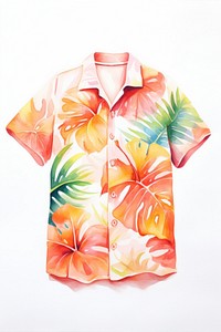 Hawaiian shirt blouse outerwear beachwear. AI generated Image by rawpixel.