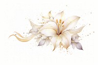 White lilly flower plant lily. AI generated Image by rawpixel.