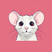 Rat drawing animal mammal. AI generated Image by rawpixel.
