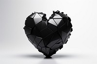 Broken heart jewelry broken black. AI generated Image by rawpixel.