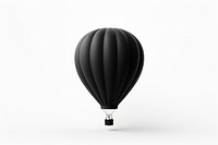 Hot air balloon aircraft black white background. AI generated Image by rawpixel.
