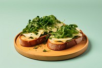 Bread vegetable arugula cheese. AI generated Image by rawpixel.