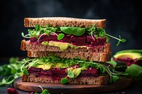 Sandwich cheese food muffuletta. AI generated Image by rawpixel.