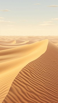 Sand desert landscape outdoors. 