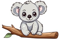 Koala cartoon mammal cute. AI generated Image by rawpixel.