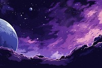 Purple galaxy space astronomy outdoors. AI generated Image by rawpixel.