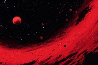 Red galaxy space astronomy night. AI generated Image by rawpixel.
