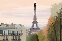 Paris architecture building landmark. AI generated Image by rawpixel.