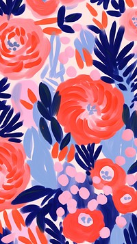 Floral pattern backgrounds art creativity. AI generated Image by rawpixel.