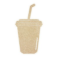 Cold coffee drink cup white background. AI generated Image by rawpixel.
