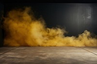 Asphalt floor and studio room with smoke float up the interior texture darkness abstract outdoors. AI generated Image by rawpixel.