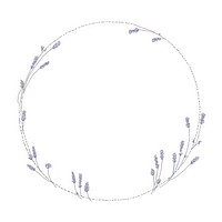Lavender circle flower plant. AI generated Image by rawpixel.
