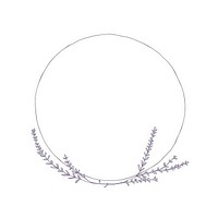 Lavender necklace jewelry circle. AI generated Image by rawpixel.
