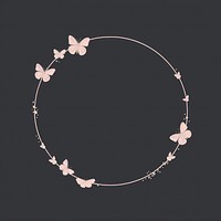 Butterfly circle pink accessories. AI generated Image by rawpixel.