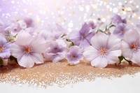 Flower blossom glitter purple. AI generated Image by rawpixel.