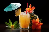 Photo of Beach Cocktail cocktail pineapple drink. AI generated Image by rawpixel.