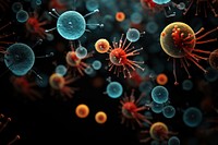 Microbiology atoms magnification accessories luminosity. AI generated Image by rawpixel.