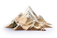 Mountain origami paper art. AI generated Image by rawpixel.