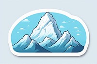 Mountain peak mountain iceberg glacier. AI generated Image by rawpixel.