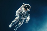 Astronaut space blue futuristic. AI generated Image by rawpixel.