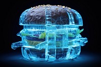 Burger ice frozen burger. AI generated Image by rawpixel.